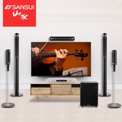 山水 F7 5.1家庭影院音响套装电视客厅家用3d环绕组合音箱 电视k歌音响套装 家用 组合 重低音蓝牙